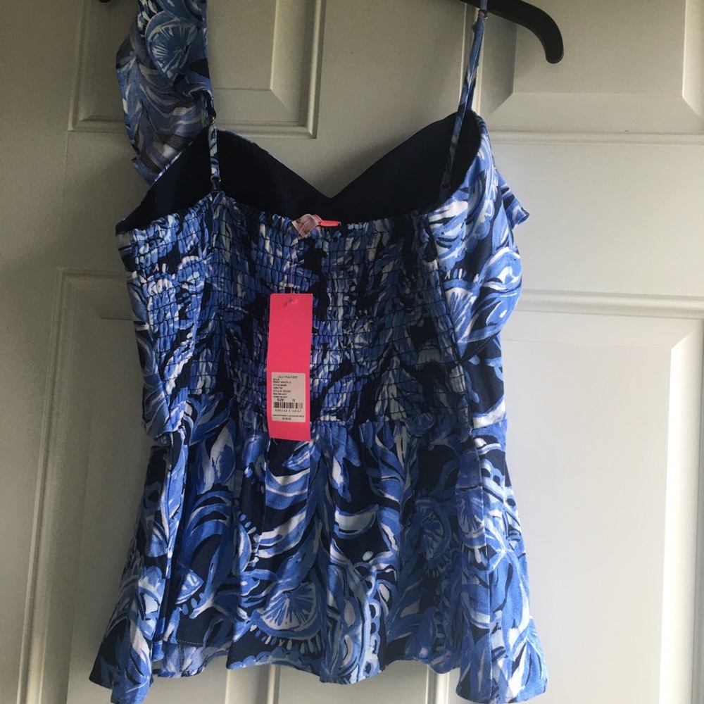 LillyPulitzer Auria One-Shoulder Top